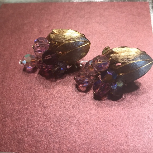 Tulip Cascade Crystals Earrings - Picture 2 of 6